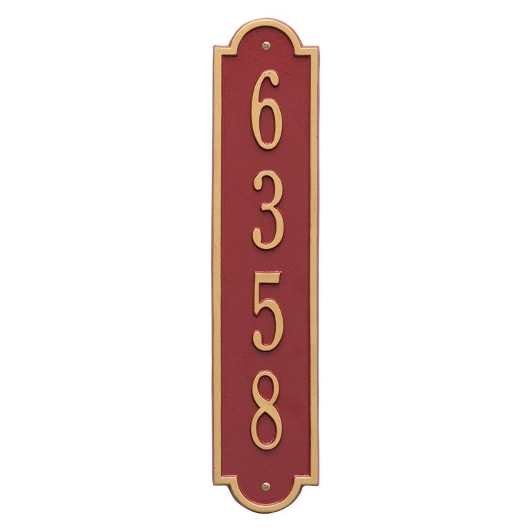 Vertical House Numbers Address Plaques Metal