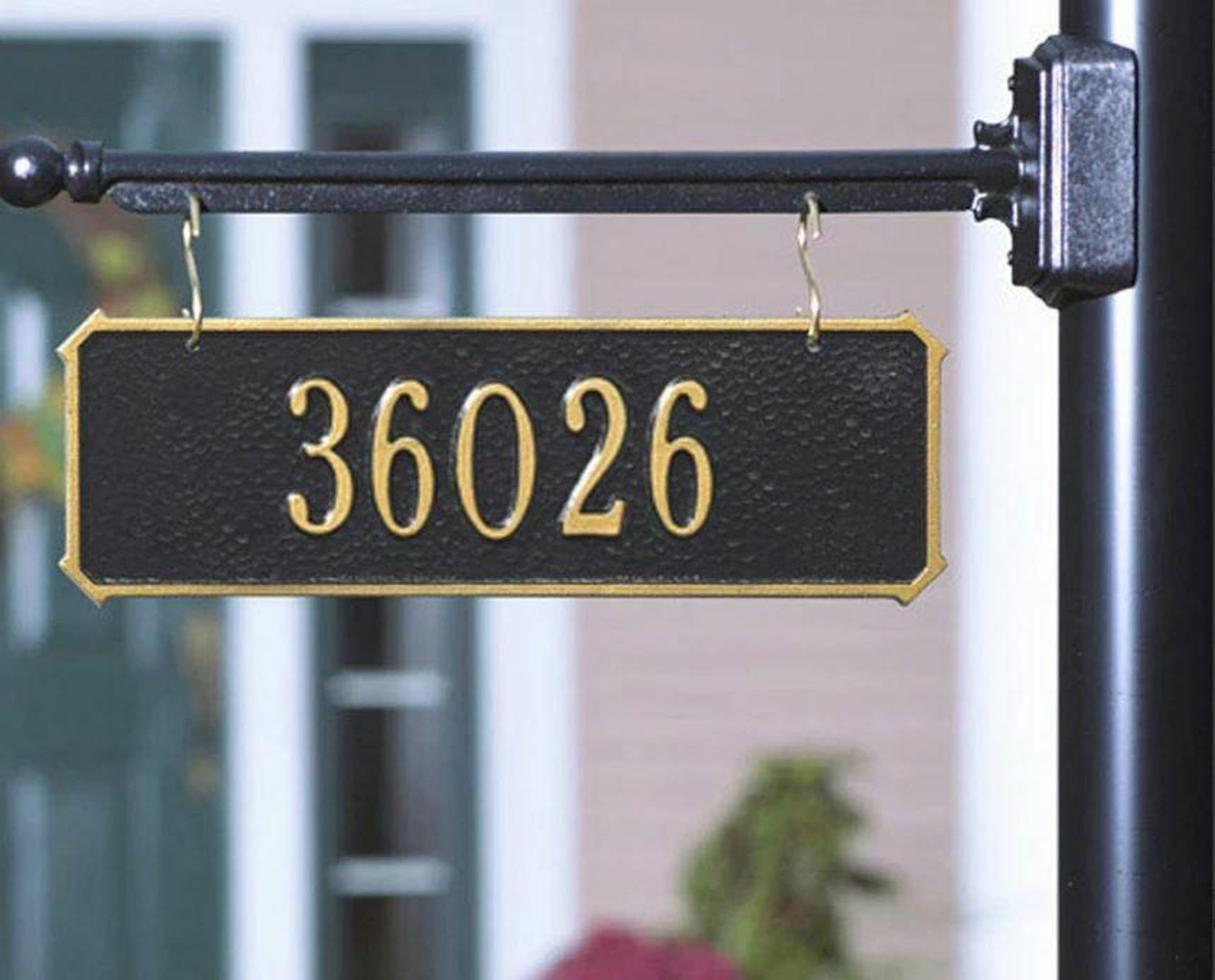 Twosided Address Plaques Hanging House Signs Rectangle