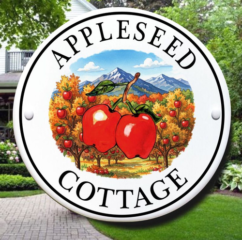 Red Apples Orchard Address Signs and House Plaques Red Apples Orchard Address Signs and House Plaques
