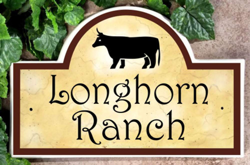 Southwestern Longhorn Address Plaques