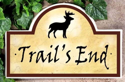 Deer Address and House Number Plaques