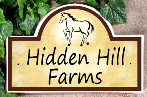 Horse Address Plaques - Halting