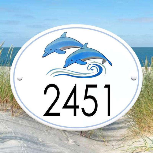 Dolphins Address House Plaque
