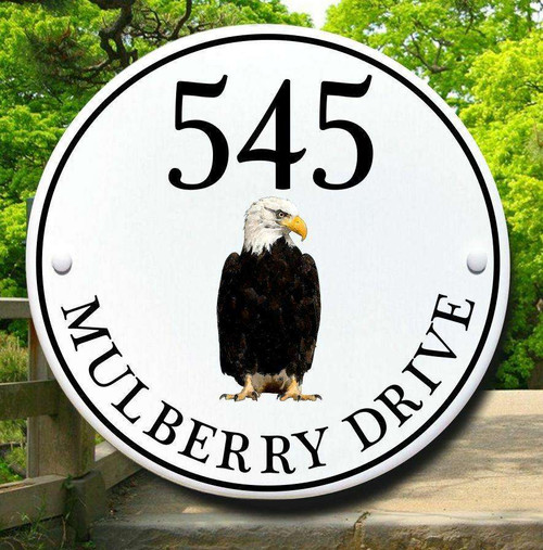 Bald Eagle Bird House Plaque