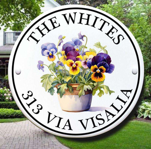Pansy Cottage House Sign