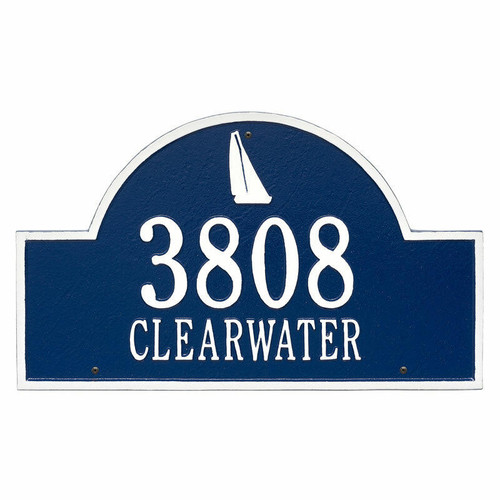 Whitehall Sailboat Arch Address Plaque