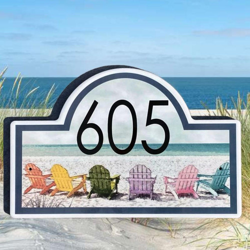 Nautical House Number Plaque – Aluminum Address Plaques