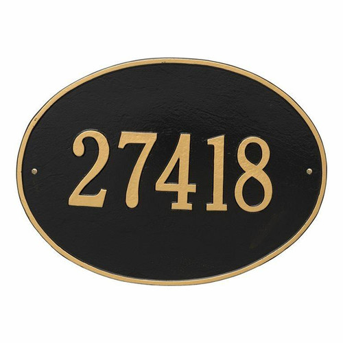 Whitehall Address House Plaque - Large Oval