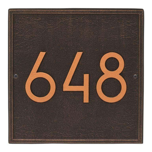 Modern Square Address Plaque