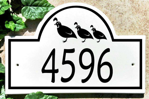 Quail Address Signs and House Plaques