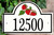 Strawberries House Number Plaque