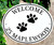 Paw Prints Custom Address Plaque