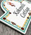 Kokopelli Teal House Number Plaques