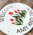 Tulip Flowers Oval Address Signs