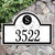 Monogram House Number Plaque