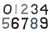 Individual House Numbers - 10 Inches