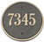 Brass Address Plaques Circle Address Plaques (Brass)