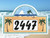 Ceramic Porcelain Address Plaques Tropical Beach House Number Plaque