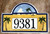Tropical Beach House Number Plaque