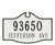 Montague Colonial Address Sign - Wall Mount