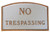 Montague No Trespassing Plaque Sign
