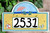 Beach Party House Number Plaque