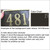 Brass House Numbers Plaque-St. Clair Vertical