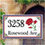 Ceramic Porcelain Address Plaques Spanish Red Rose Address Plaque 