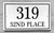 Rectangle Address Plaque - Porcelain