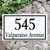 Rectangle Address Plaque - Porcelain