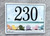 Beach Chairs House Number Plaque - Porcelain