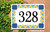 Mexican Style House Numbers Tile - Ceramic Porcelain