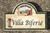 Tuscan Villa Address Plaque (Green or Burgundy Border)
