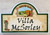Tuscan Villa Address Plaque (Green or Burgundy Border)