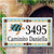 Sea Turtle House Number Tile - Porcelain