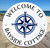 Nautical Welcome Plaque with Compass