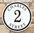 Ceramic Porcelain Address Plaques House Numbers Plaque with Bold Border