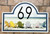 Beach Chairs House Numbers Arch Plaque