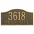 Whitehall House Address Plaque - Large Arch Style