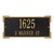 Whitehall Address House Number Plaque- Rectangle