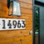 Whitehall  Floating Stand-Off 5 - Number Modern Horizontal House Sign 