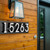 Whitehall  Floating Stand-Off 5 - Number Modern Horizontal House Sign 
