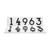 Whitehall  Floating Stand-Off 5 - Number Modern Horizontal House Sign
