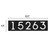 Whitehall  Floating Stand-Off 5 - Number Modern Horizontal House Sign 