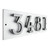 Whitehall  Floating Stand-Off 4 - Number Modern Horizontal House Sign 