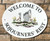 Oval Cottage Gate Wildflowers House Plaques