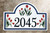 Tulip Flowers Address Sign House Plaque