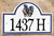 Ceramic Porcelain Address Plaques Iris Flowers Address Signs and House Plaques