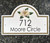 Magnolia Flowers Address House Plaque
