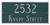 Montague Rectangle Address Plaque Large